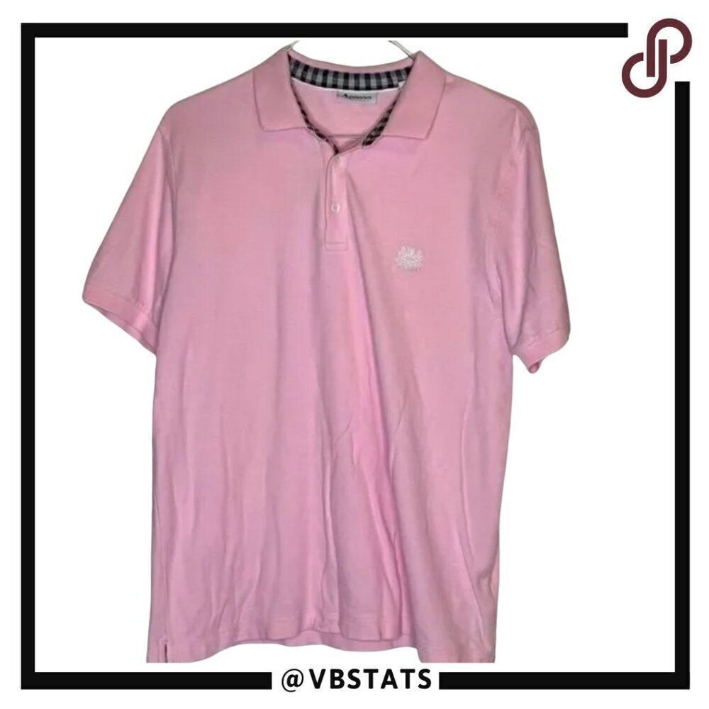 XL Aquascutum Pink SS Luxury Polo‎